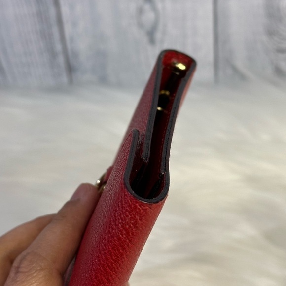 GUCCI horsebit agenda/ passport holder in red - Picture 5 of 16